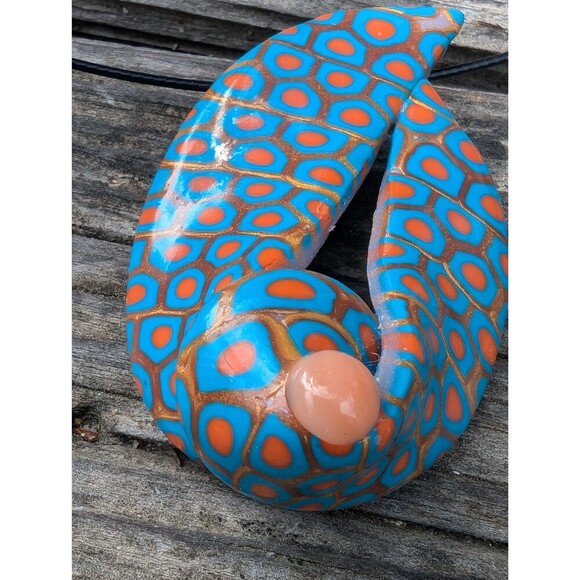 Vintage Artisan Millefiori Style Pendant Necklace - Picture 7 of 10